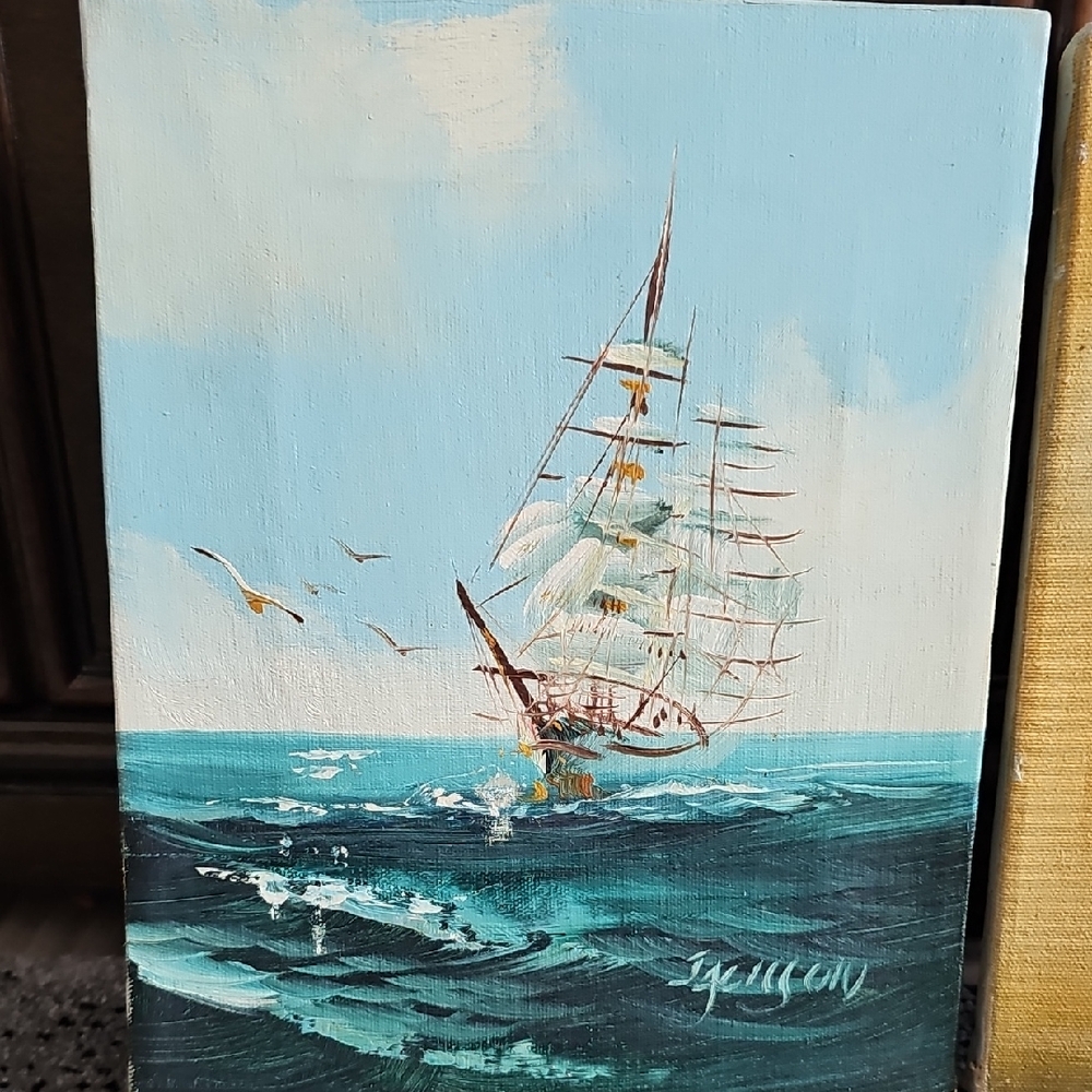 Seascape Sailing Ship Art Print